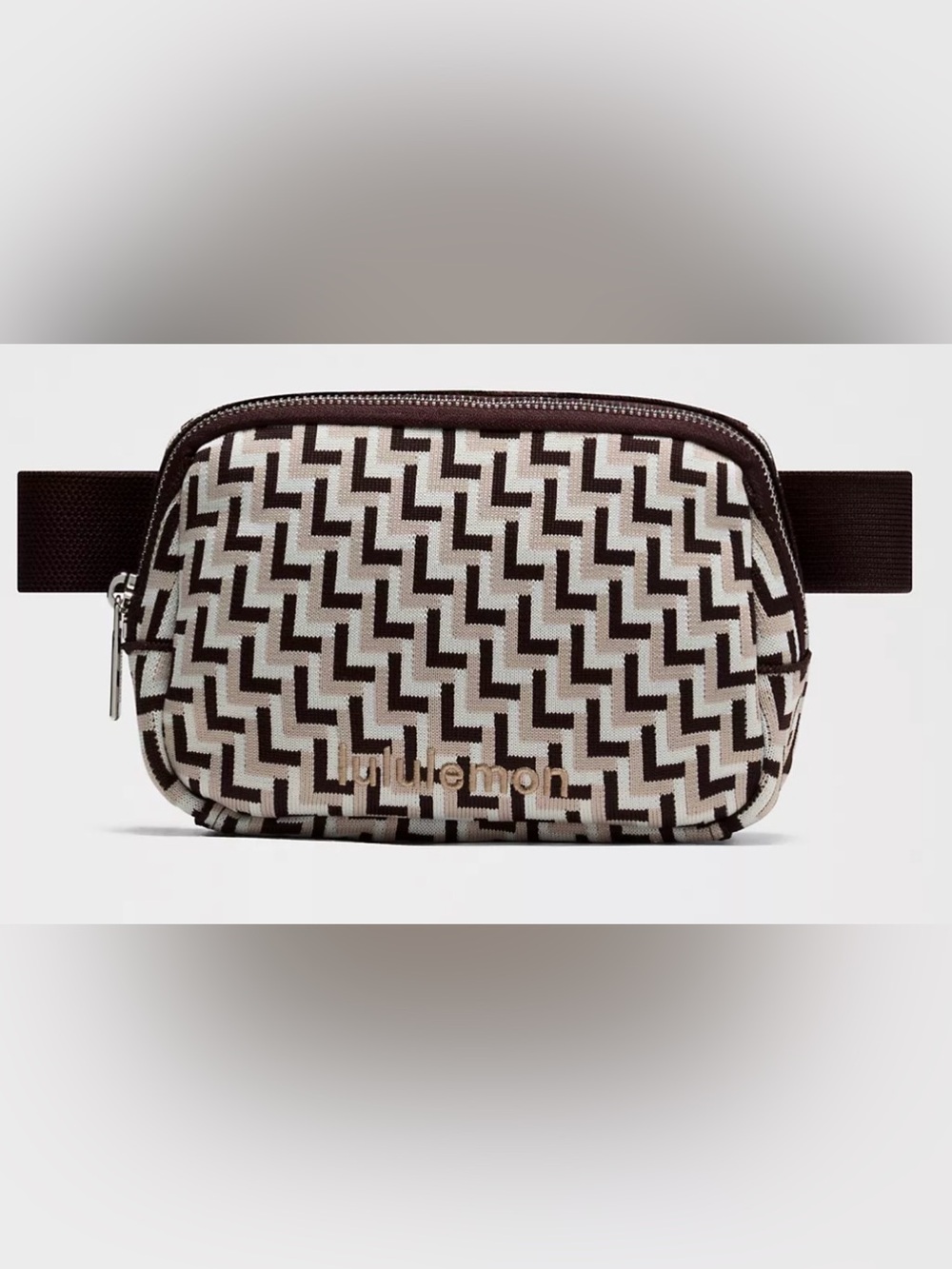Everywhere Belt Bag 1L *L Monogram Knit, French Press/Sand Trap/Antique White